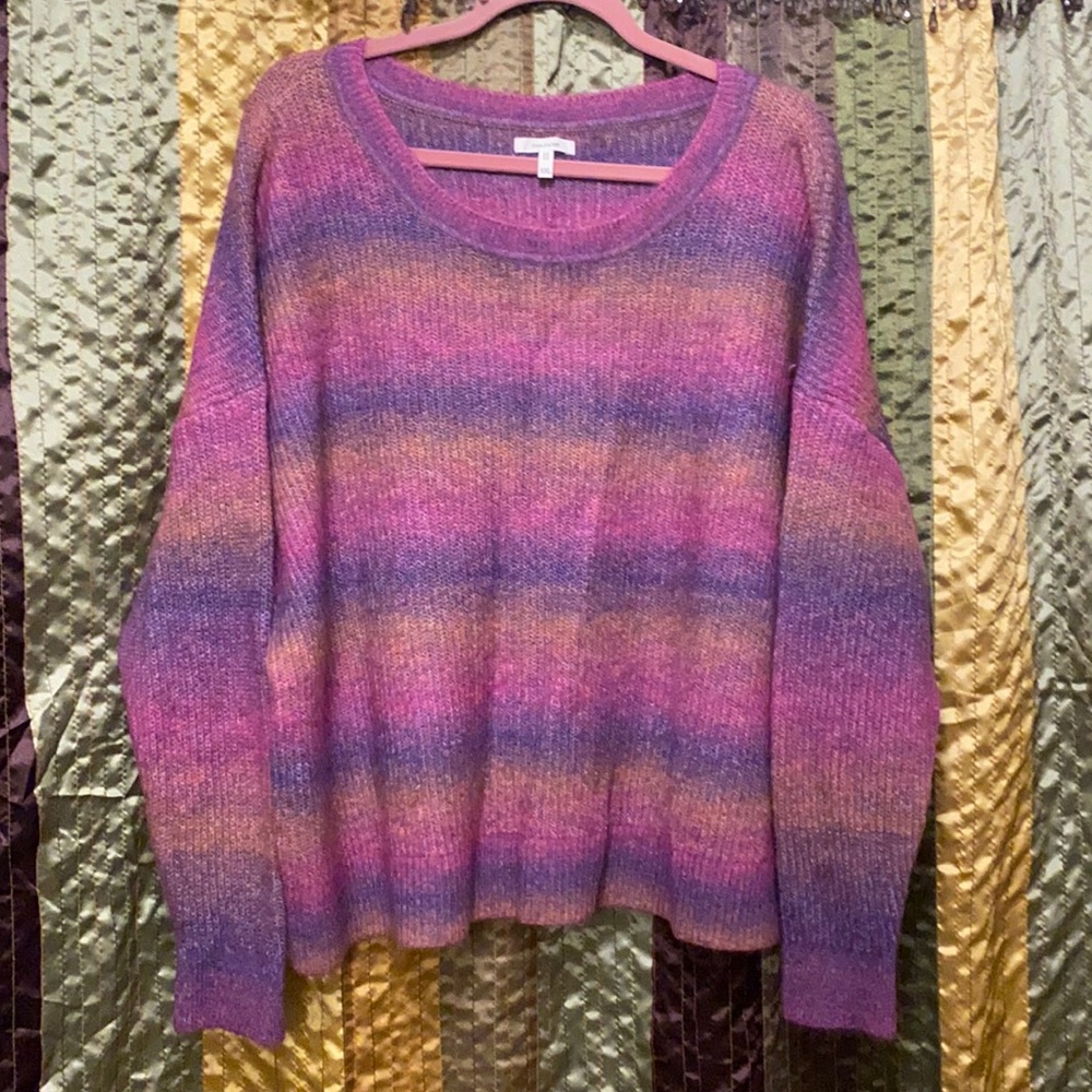 Maurices multi sweater dip dyed xxl